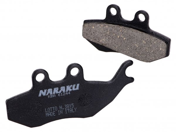 Plaquettes de frein -NARAKU- bio pour Aprilia, Gilera, MBK, Yamaha