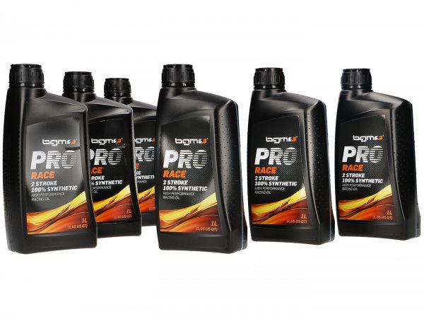 Oil -BGM PRO RACE- 2-stroke, fully synthetic - 6x 1000ml - bargain pack