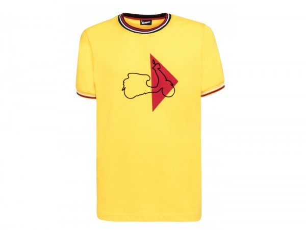 T-Shirt -VESPA "Modernist"- gelb - XL