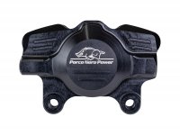 Brake caliper, rear (with TÜV certification) -PORCO NERO POWER 2.0 CNC by Spiegler 2-piston, Ø=29mm- Vespa GT/GTS/GTV 125-300cc (with and without ABS) - anodised black