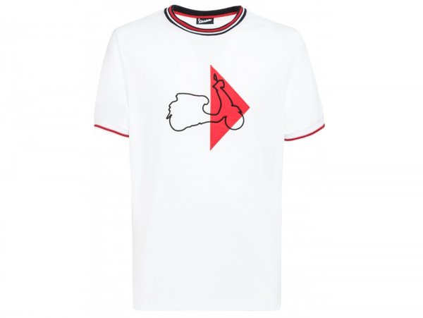 T-Shirt -VESPA "Modernist"- bianco - XXL