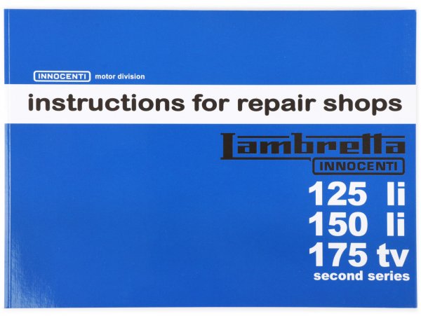 Workshop manual -SCOOTERPRODUCTS- Lambretta LI (Series 2), TV (Series 2)