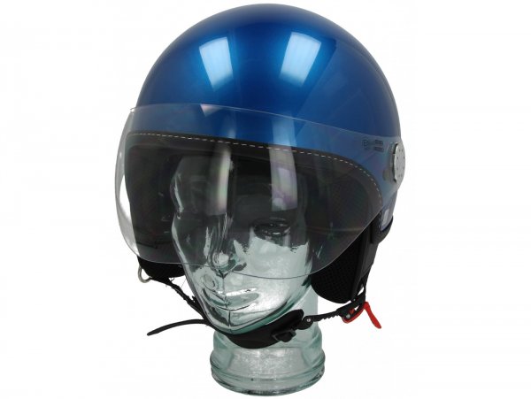 Helm -VESPA Visor 3.0- blau (vivace blue lucido (261/A)) - XL (61-62cm)