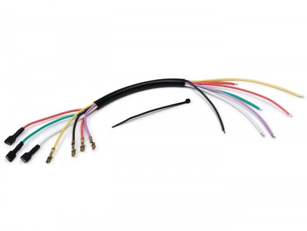 Câblage plaque stator -Vesparatur- Vespa PX old, 7 câbles - avec câble violet