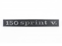 Badge frame rear -OEM QUALITY- Vespa 150 Sprint V. (rectangle) - Vespa Sprint150 Veloce (since 1969)