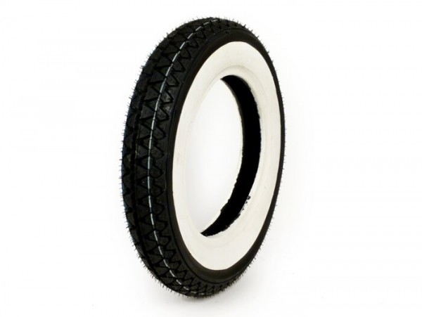 Neumático -KENDA K333 banda blanca- 3.50 - 10 pulgadas TT 51J