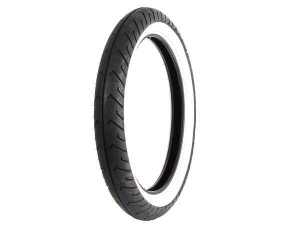 Tyre -MITAS MC2, white wall- 2.50-16 / 2 1/2-16 (old size marking 20x2.50) 42J TL/TT