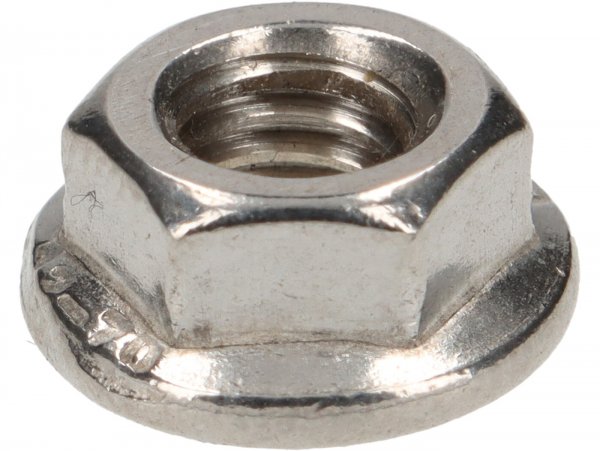 Nut with flange -DIN 6923- M6 - stainless steel