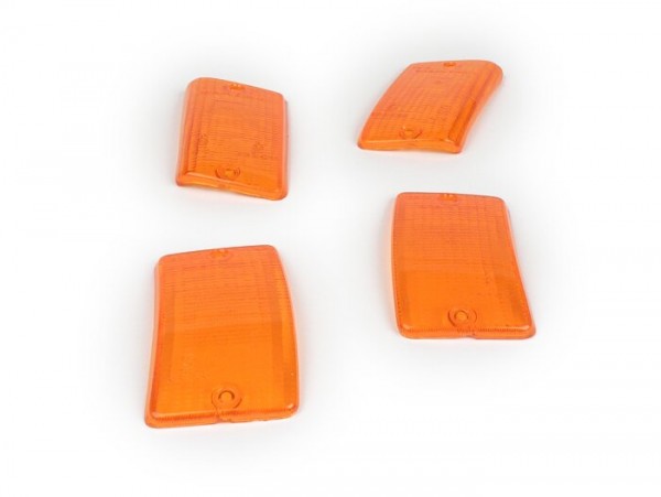 Jeu cabochons clignotants -SIEM 4 pièces- Vespa PK50 XL, PK125 XL - orange