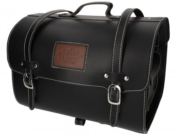 Leather case - doctor's bag -PEPE PARTS- 38x27x26cm-26 ltr. - cowhide - black- universal