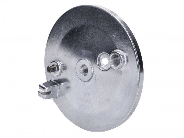 rear brake cover w/ stop light switch hole -101 OCTANE- for Simson S50, S51, S70, KR51, SR4-1 Spatz, SR4-2 Star, SR4-3 Sperber, SR4-4 Habicht