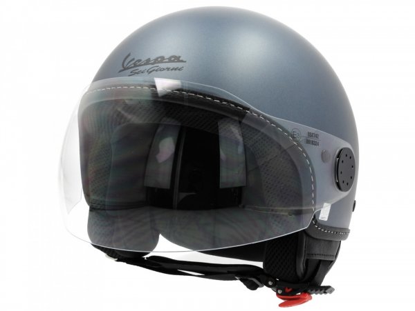 Helmet -VESPA jet helmet Sei Giorni - grey - XS (53-54 cm)