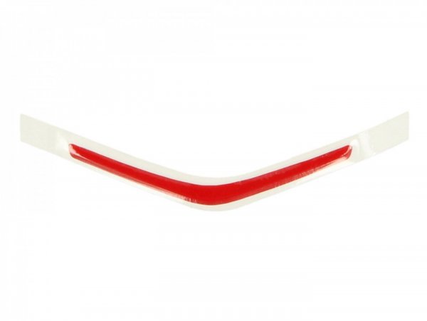 Decorative strip for horn cover, middle, red -PIAGGIO- Vespa Sprint 125 (ZAPM81300, ZAPM81301, ZAPMA1300), Vespa Sprint 150 (ZAPM81401, ZAPMA1400), Vespa Sprint 50 (ZAPC53101, ZAPC53201, ZAPC53301, ZAPC53303, ZAPC536B)