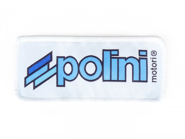 Patch -POLINI- POLINI lettering with embroidered hemline