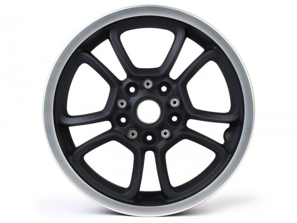 Wheel rim, graphit, rear -PIAGGIO 3.00-12 inch - 10 spokes- Vespa GTS, GTS Super, GTV, Sei Giorni, GT 60, GT, GT L 125-300ccm