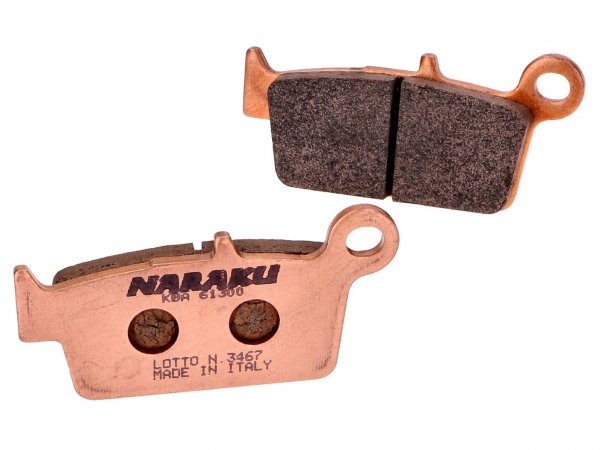 brake pads -NARAKU- sintered for Kymco Curio, Fever ZXI, ZXII, KB50, Top Boy, Honda Lead, Shadow