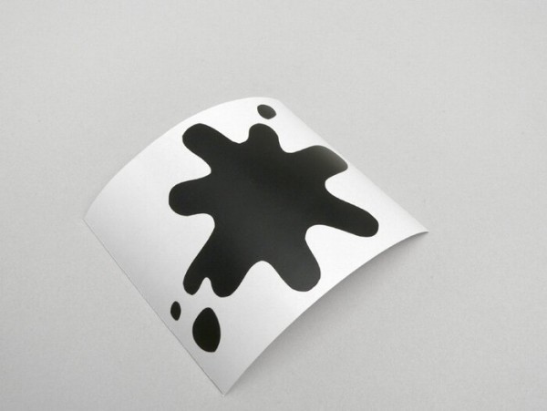 Sticker -LAMBRETTA ink spot- DL, GP - matt black