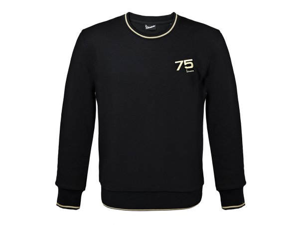 Sudadera con capucha-VESPA "75th Anniversary"- negro  M