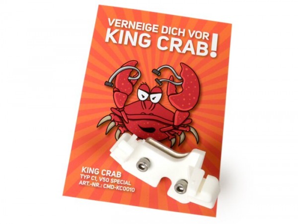 Bracket throttle and gear change cable in handlebar -CMD King Crab (type C1)- Vespa V50 Special, V50 Elestart - trapezoidal headlight