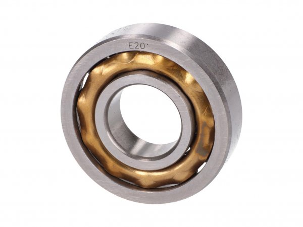 crankshaft ball bearing E20 w/ brass cage 20x47x12mm -101 OCTANE- for Puch Maxi, X30 ZA50