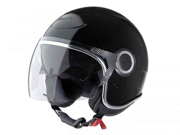 Casco -VESPA VJ- casco jet, negro - XS (52-54cm)