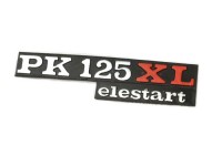 Seitenklappe Chrom PK125 VESPA Emblem Schriftzug Seitenhaube "PK 125"