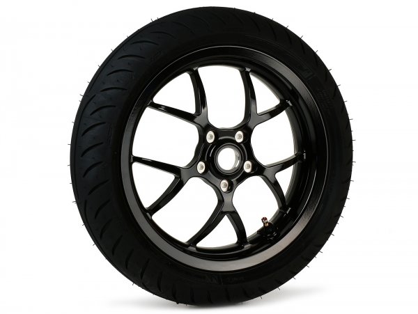 Complete wheel front -BGM PRO SPORT 13 inch- MICHELIN Power Pure  130/60-13 - Vespa GTS, GTS Super, GTV, Sei Giorni, GT 60, GT, GT L 125-300ccm - gloss black