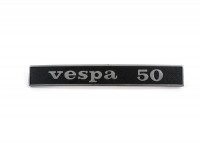 Badge frame rear -OEM QUALITY- Vespa 50 (rectangle) - Vespa 50 Special (since 1972)