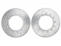 Clutch steel disc set -OEM QUALITY Vespa type 6 springs- (PX80, PX125, PX150)