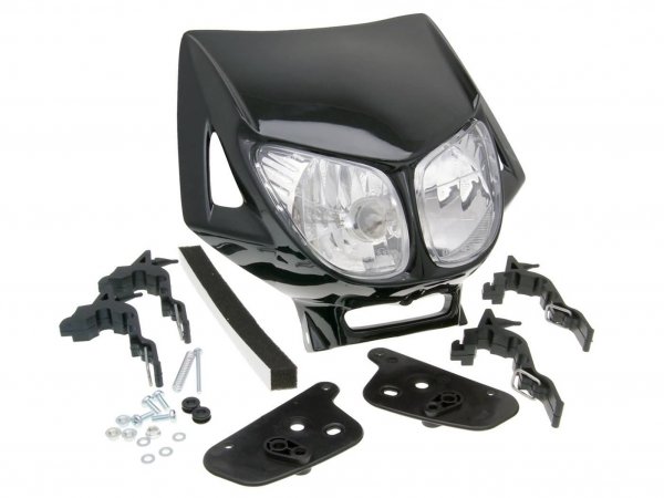 headlight mask -101 OCTANE-Enduro dual optics black