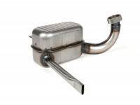 Exhaust-RICAMBIO RAPIDO- Vespa GS150 / GS3 (VS2T, VS3T, VS4T, VS5T) - flange mounting with knurled nut