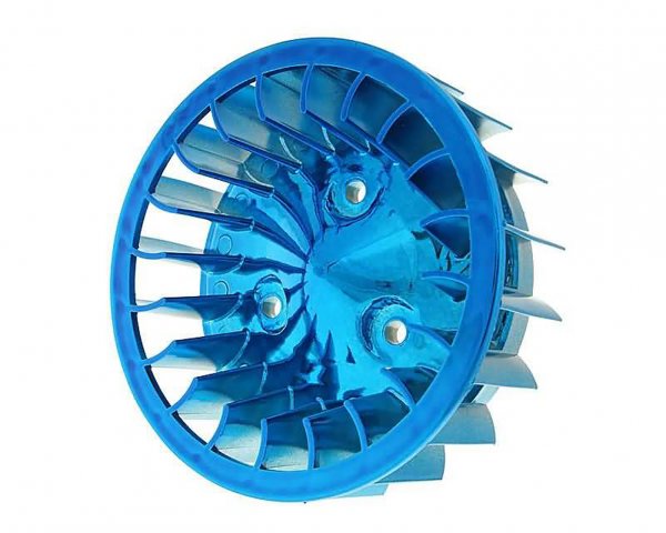 Turbine de ventilation bleue -101 OCTANE- pour Minarelli horizontal, Keeway, CPI, 1E40QMB