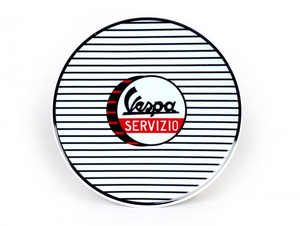 Plate -Vespa Servizio - Ø=32cm, white / blue, ceramic