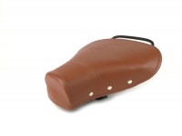 Saddle -OEM QUALITY front- large frame - with rivest on the side - brown