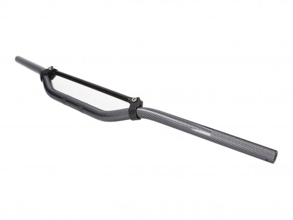 Enduro handlebar -101 OCTANE- aluminum w/ crossbar carbon-look 22mm - 820mm