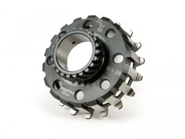 Clutch sprocket -BGM PRO- Vespa Cosa2, PX (1995-), BGM Superstrong, Superstrong CR - (for 67/68 tooth primary gear, helical) - 22 tooth