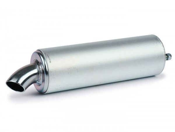 Silenciador -VMC Kifly 52/62- longitud 185mm, Ø60mm diámetro exterior, tubo perforado Ø23.8mm interior, círculo de pernos/agujero de montaje Ø42.5mm- aluminio