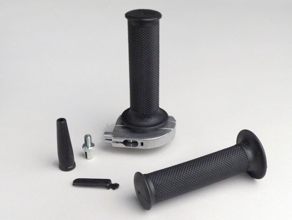 Quick action throttle grip -TOMMASELLI Ø=22mm vertical- Alloy