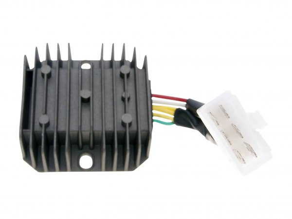 Regulador / rectificador con cable de conexión 6 polos -101 OCTANE- para GY6 50-150ccm, MuZ Moskito