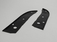 Pair of black mudguard/leg shield rubbers -LAMBRETTA- Lambretta LI (series 3) - black