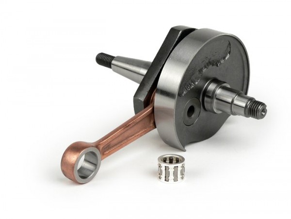Vilebrequin -BGM ORIGINAL standard (valve rotative)- Vespa V50, PK50 S (cône Ø=19mm)