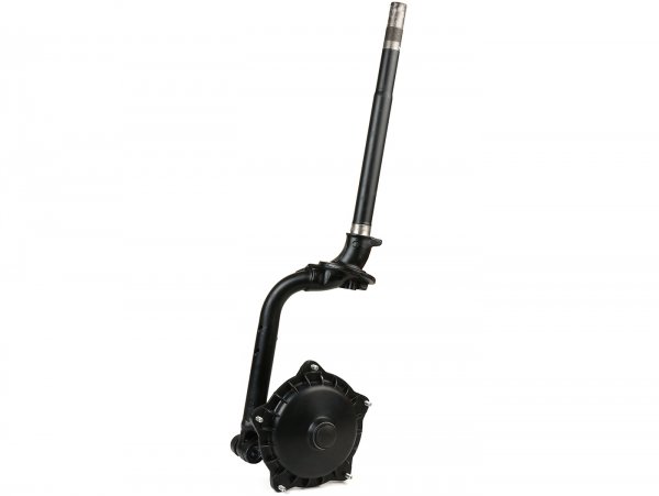 Fork - Steering tube - Steering tube with swing arm and disc brake hub -OEM LML Classic Grimeca Style Ø20mm axle- Vespa PX80, PX125, PX150, PX200 Lusso (1984-) - matt black
