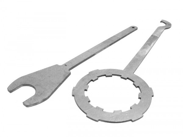 Clutch locking tool + steering nut tool -LAMBRETTA Two in one- LI, LIS, SX, TV (series 2-3), DL, GP