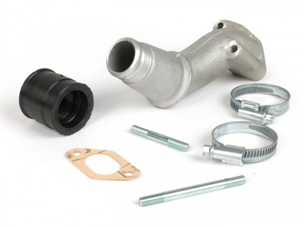 Intake manifold -POLINI 2-stud, rotary valve- Vespa V50, PV125 - CS=30mm (Polini-CP 24)
