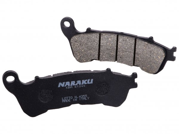 Pastillas de freno -NARAKU- organic para Honda Forza, S-Wing FES, Suzuki Burgman, Sixteen