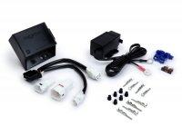 Hupengleichrichter inkl. USB Steckdose + Adapterkabel-Set -BGM PRO- mit LED-Blinkrelais und USB Ladefunktion