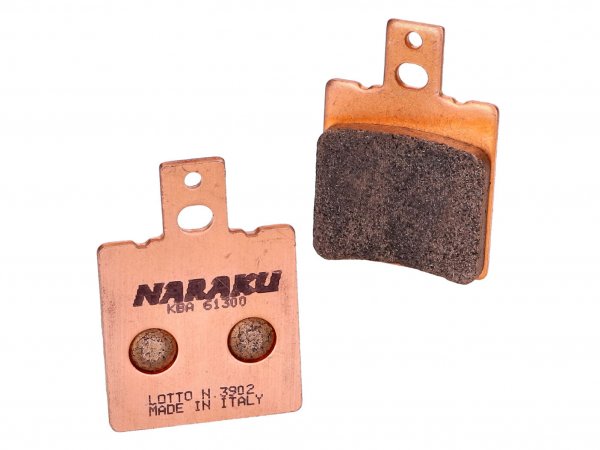brake pads -NARAKU- sintered for Aprilia AF1, RS 125, Keeway, Hyosung Boomer