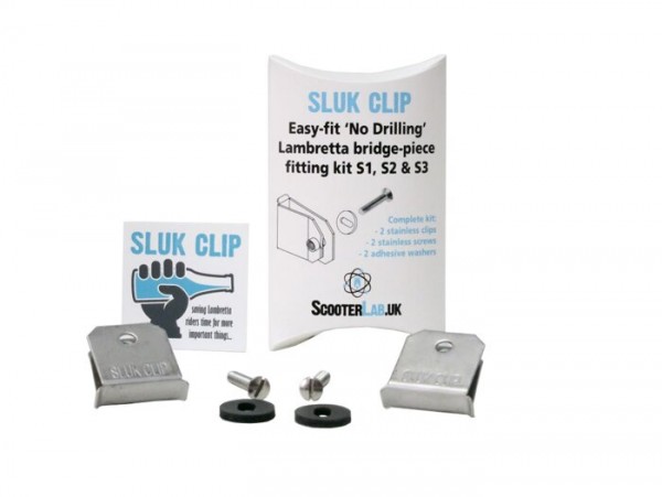 Mounting clip for bridge piece -SLUK CLIP- Lambretta LI, LIS, SX, TV, DL, GP ( S1 - 3 )