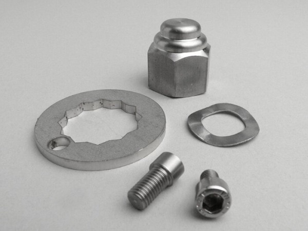 Lock washer set rear hub nut -LAMBRETTA M7- LI (series 2-3), LIS, SX, TV (series 2-3), DL, GP - Edelstahl
