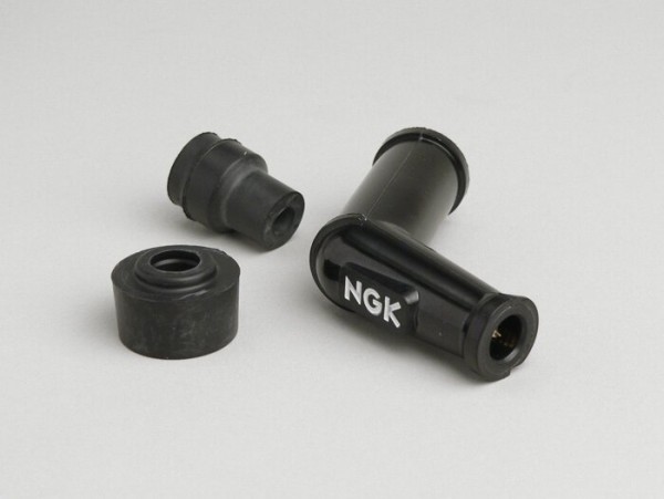 Pipeta de la bujía -NGK VD05F 5kOhm estándard 120°- negro - 10-12mm